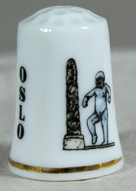 Bone China thimble - Norway