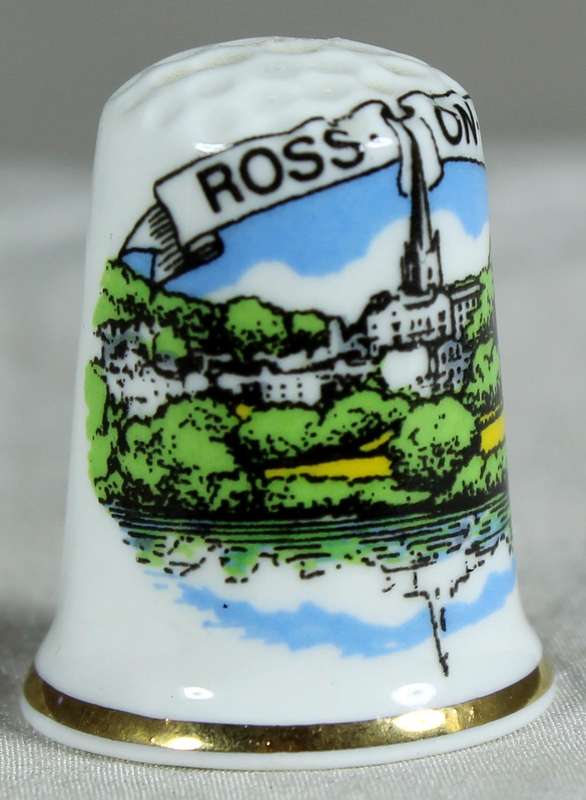 Bone China thimble - Ross-on-Wye - Bronte China