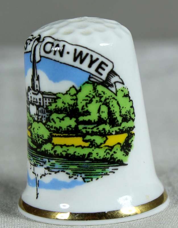 Bone China thimble - Ross-on-Wye - Bronte China