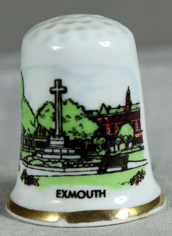 Bone China thimble - Exmouth - AJL China