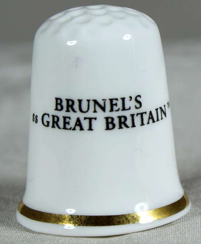 Bone China thimble - Brunel's Great Britain