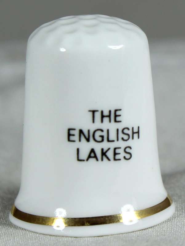 Bone China thimble - the bridge house - the English lakes