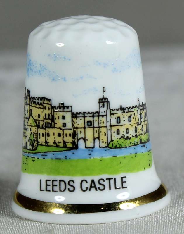 Bone China thimble - Leeds castle