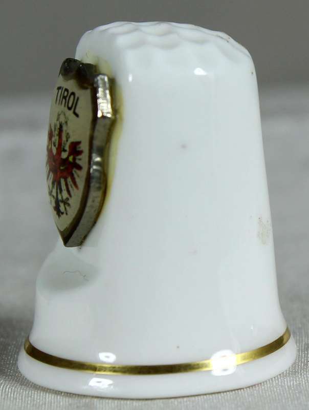 Bone China thimble - Tirol