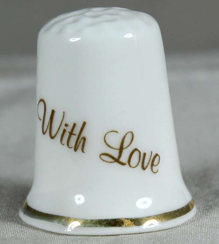 Bone China thimble - state trumpeter Westminster Abbey