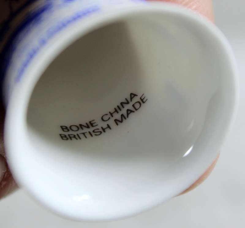 Bone China thimble - Mablethorpe