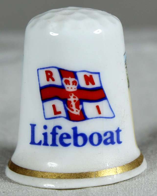 Bone China thimble - RNLI lifeboat