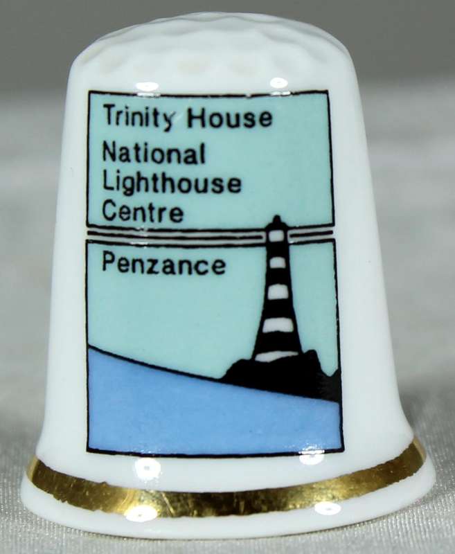 Bone China thimble - Lands End - Gollage thimbles
