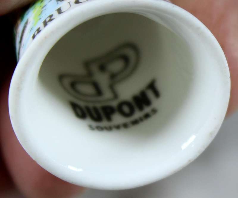 Bone China thimble - Brugge - Dupont