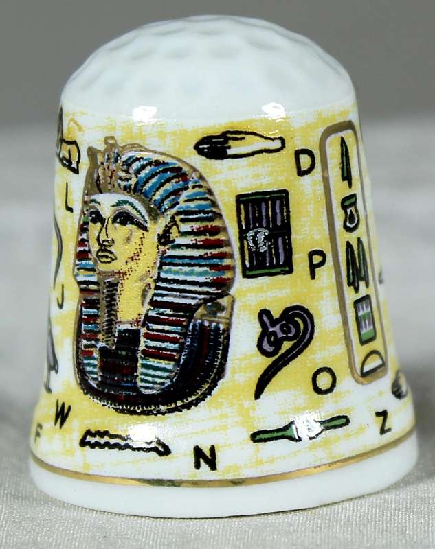 Bone China thimble - Egypt