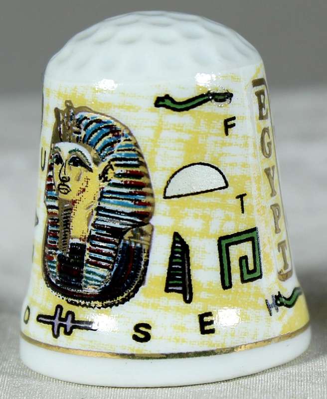 Bone China thimble - Egypt