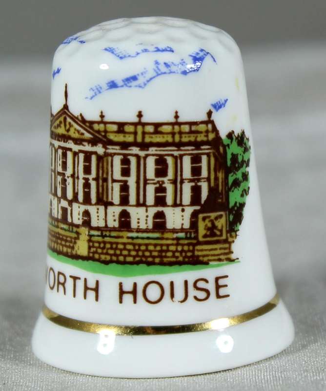 Bone China thimble - Chatsworth house - Fenton
