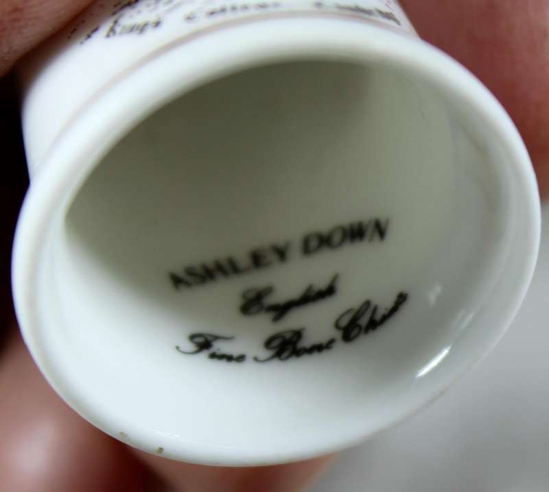Bone China thimble - Kings collage Cambridge - Ashley Down