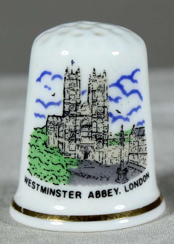 Bone China thimble - Westminster Abbey - London