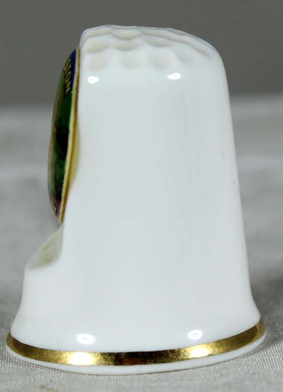 Bone China thimble - Helston Cornwall