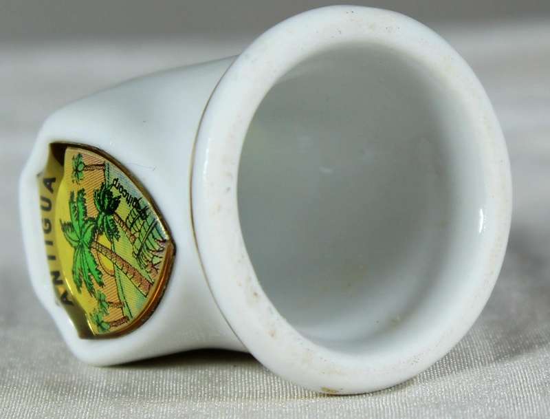 Bone China thimble - Antigua