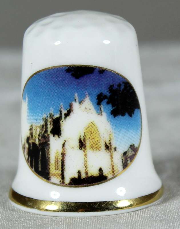 Bone China thimble - Exeter cathedral