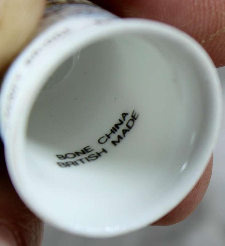 Bone China thimble - Pulteney bridge - Bath