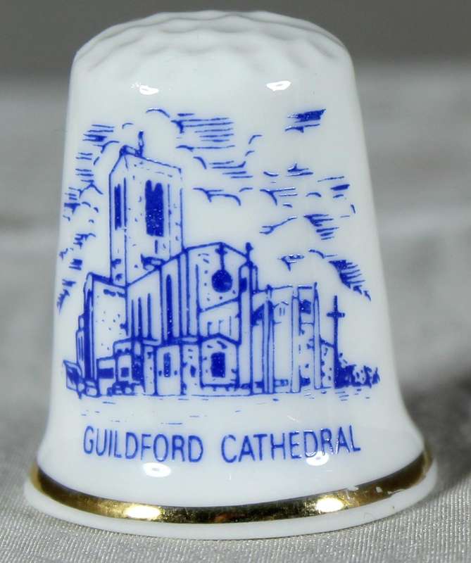 Bone China thimble - Guildford cathedral
