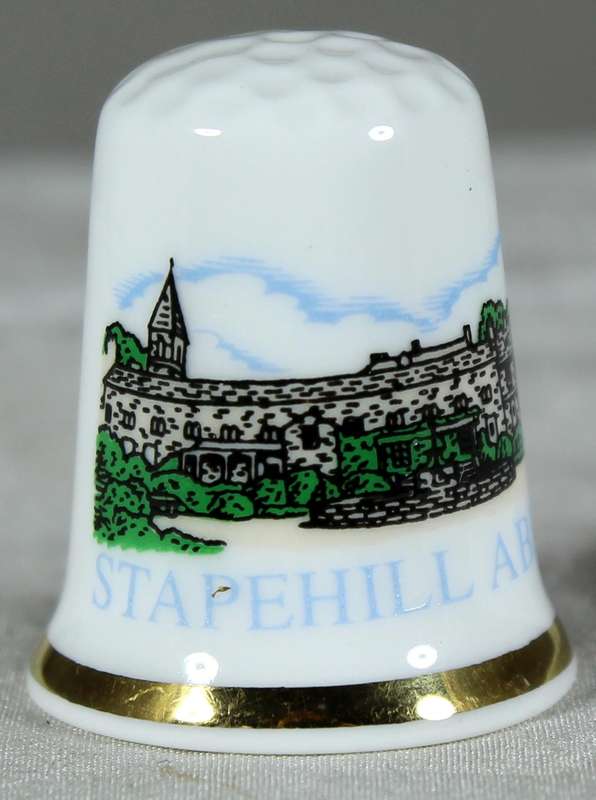 Bone China thimble - Stapehill Abbey