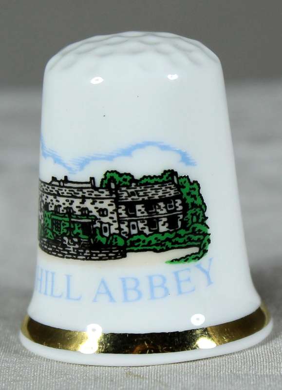 Bone China thimble - Stapehill Abbey