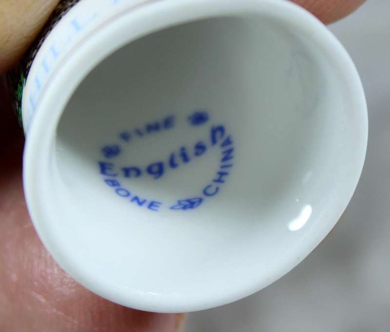 Bone China thimble - Stapehill Abbey