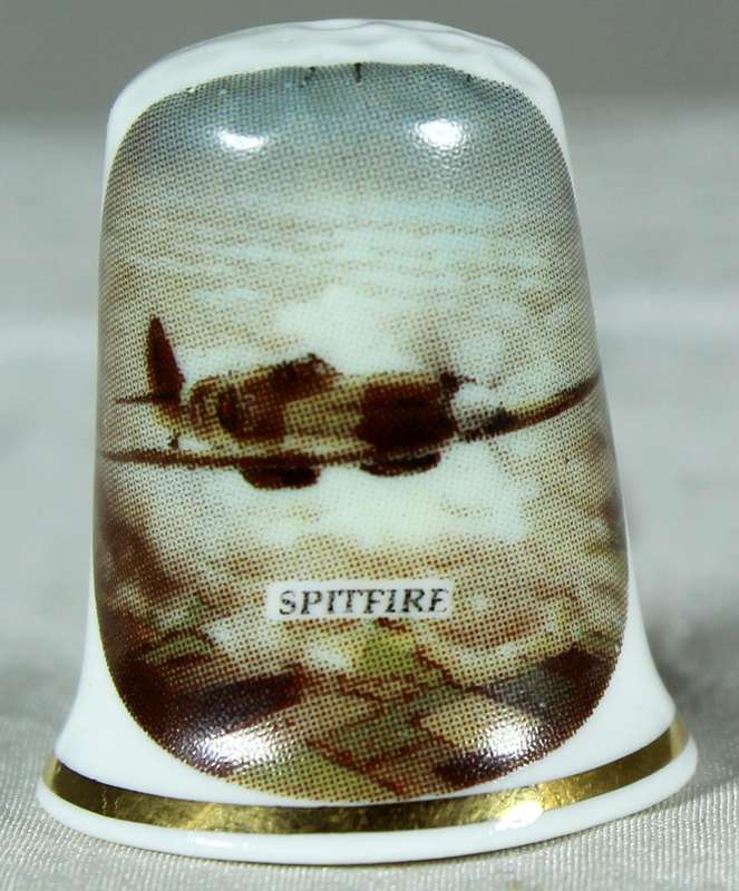 Bone China thimble - Spitfire