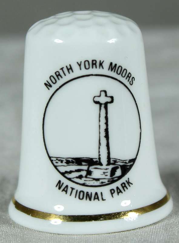 Bone China thimble - Duck Bridge - North Lodge