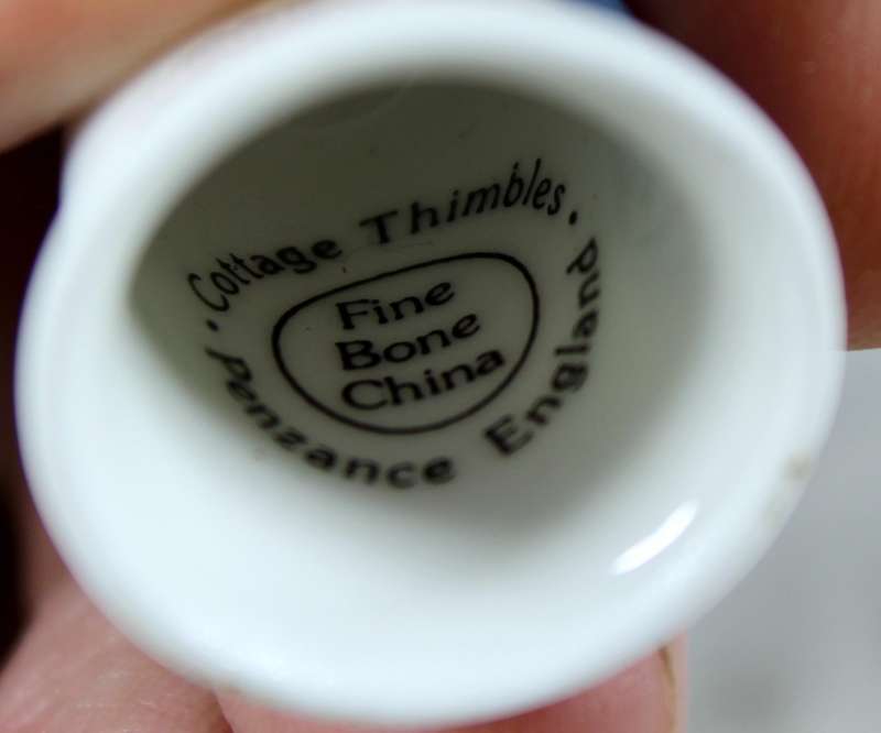Bone China thimble - Sydney Harbour - Cottage Thimbles