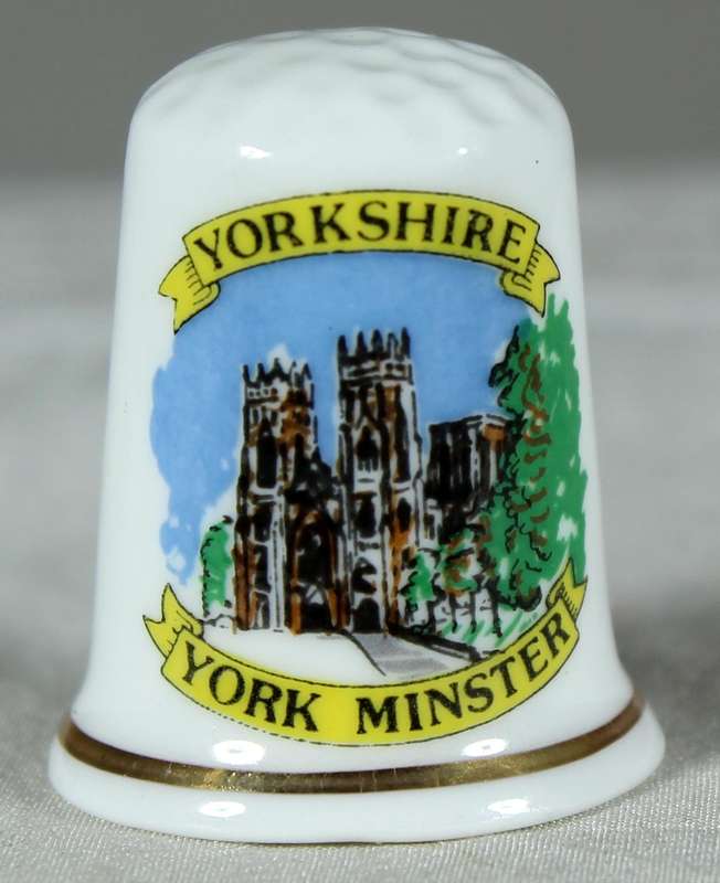 Bone China thimble - York Minster - Heritage Souvenirs