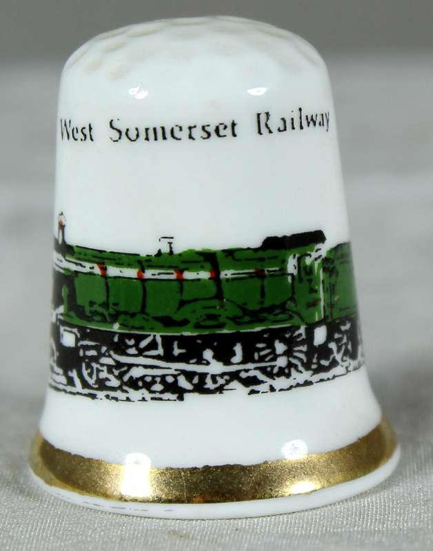 Bone China thimble - West Somerset Railway no.9