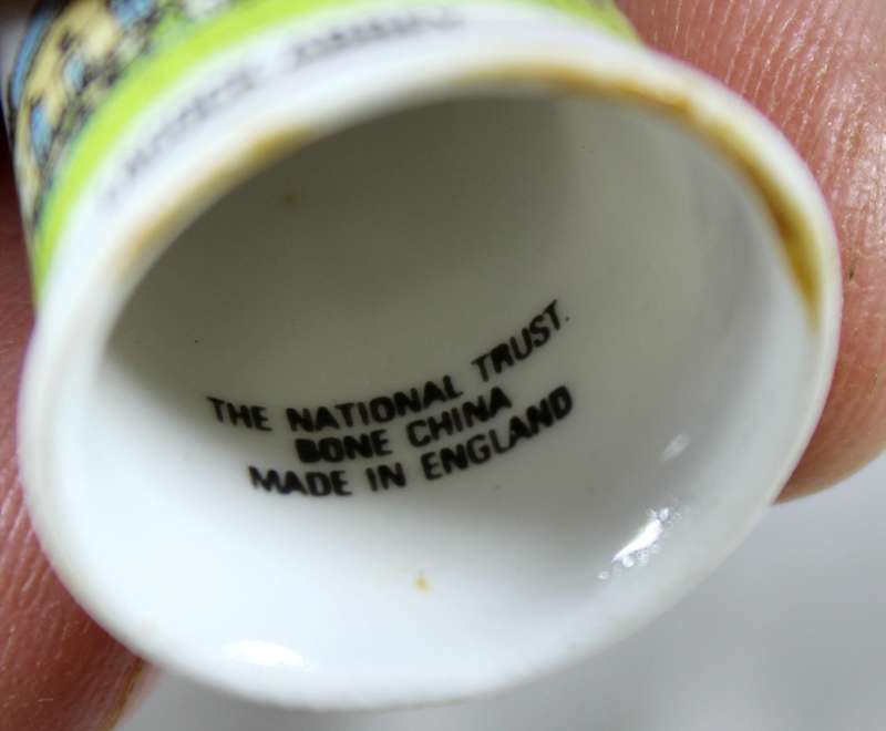 Bone China thimble - Lacock Abbey - National trust