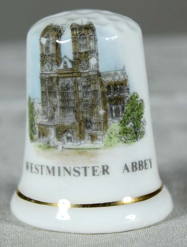 Bone China thimble - Westminster Abbey - Jean Manson
