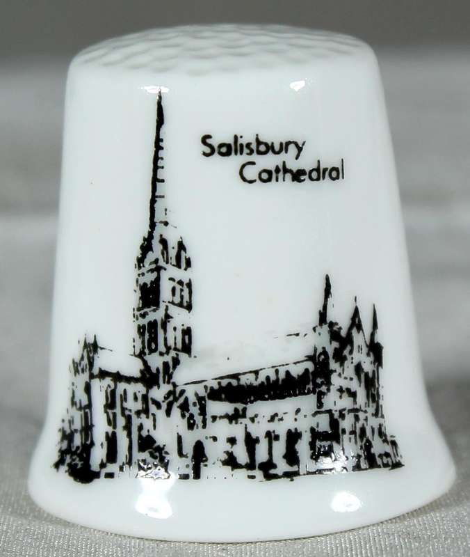 Bone China thimble - Salisbury Cathedral - Finsbury