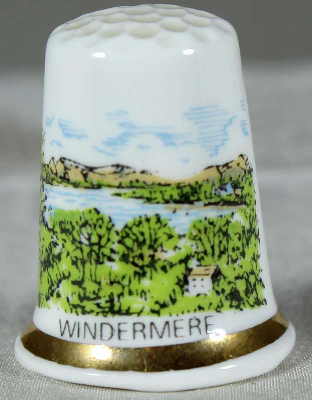 Bone China thimble - Windermere - North Lodge