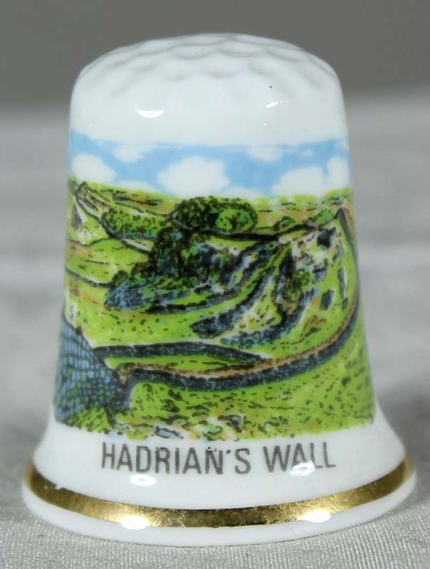 Bone China thimble - Hadrian's Wall - National Trust