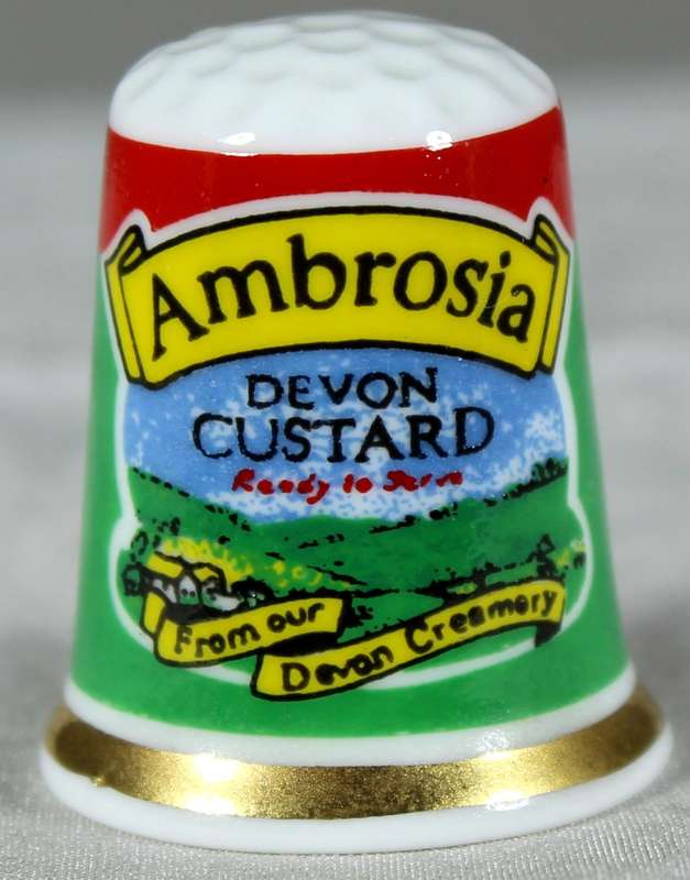 Advertising thimble - Ambrosia custard