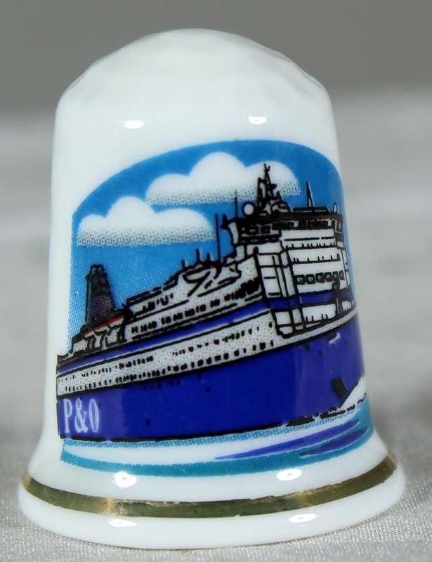 Advertising thimble - P&O - Lambert Souvenirs