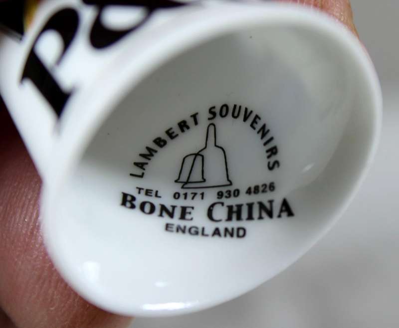Advertising thimble - P&O - Lambert Souvenirs