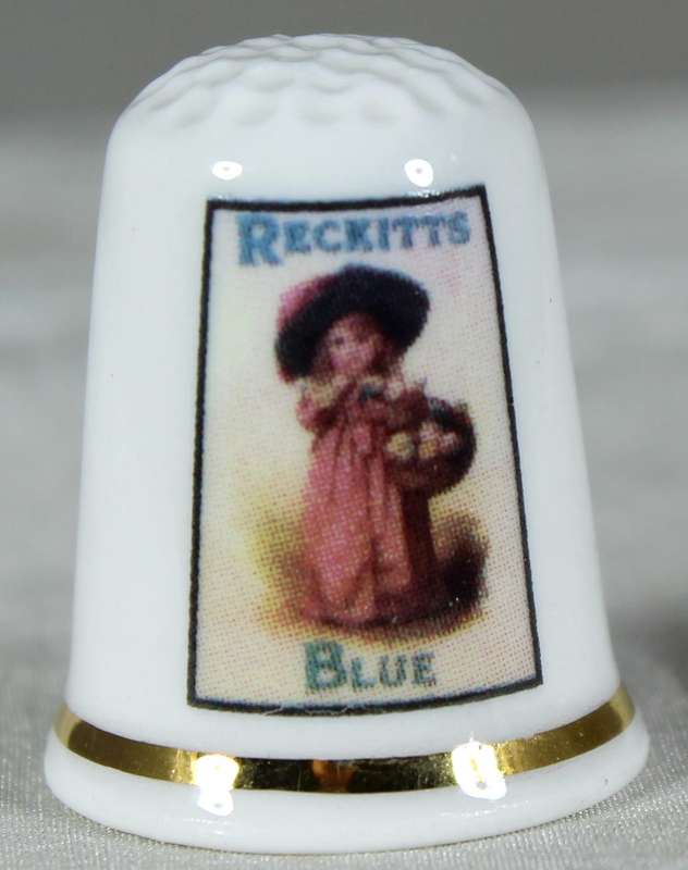 Advertising thimble - Reckitts Blue - Thimble Guild