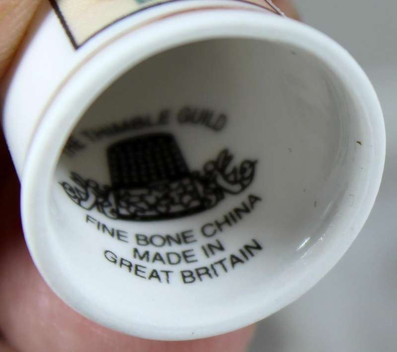 Advertising thimble - Reckitts Blue - Thimble Guild