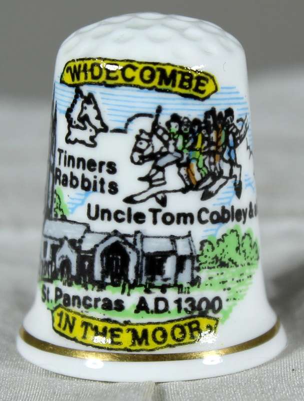 Bone China thimble - In the Moor - Birchcroft
