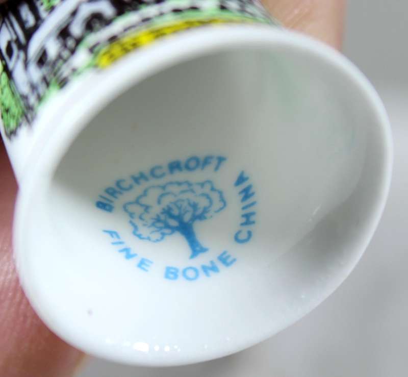 Bone China thimble - In the Moor - Birchcroft