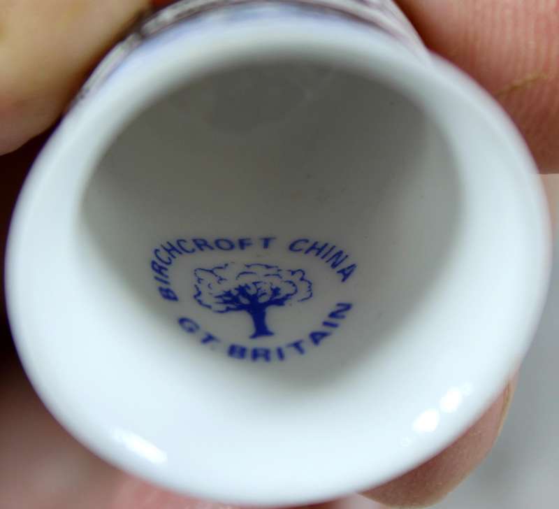 Bone China thimble - Waverley - Birchcroft