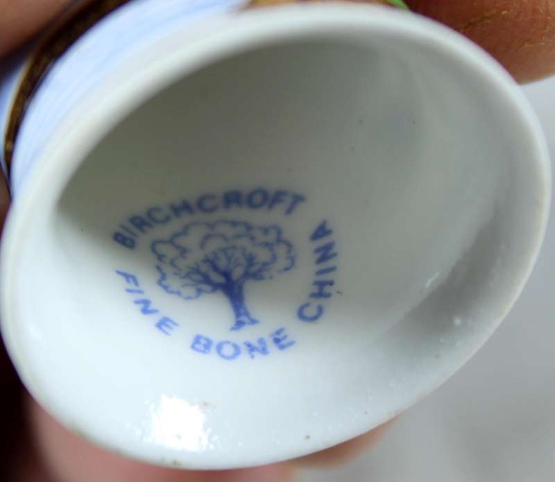 Bone China thimble - The Castle Criccieth- Birchcroft