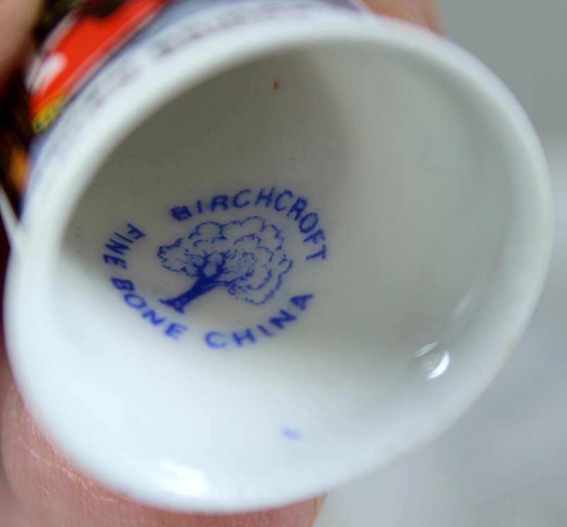 Bone China thimble - Walkley Clogs Hebden Bridge - Birchcroft