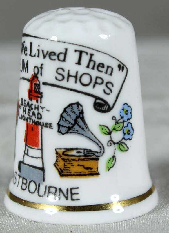 Bone China thimble - Eastborne - Birchcroft