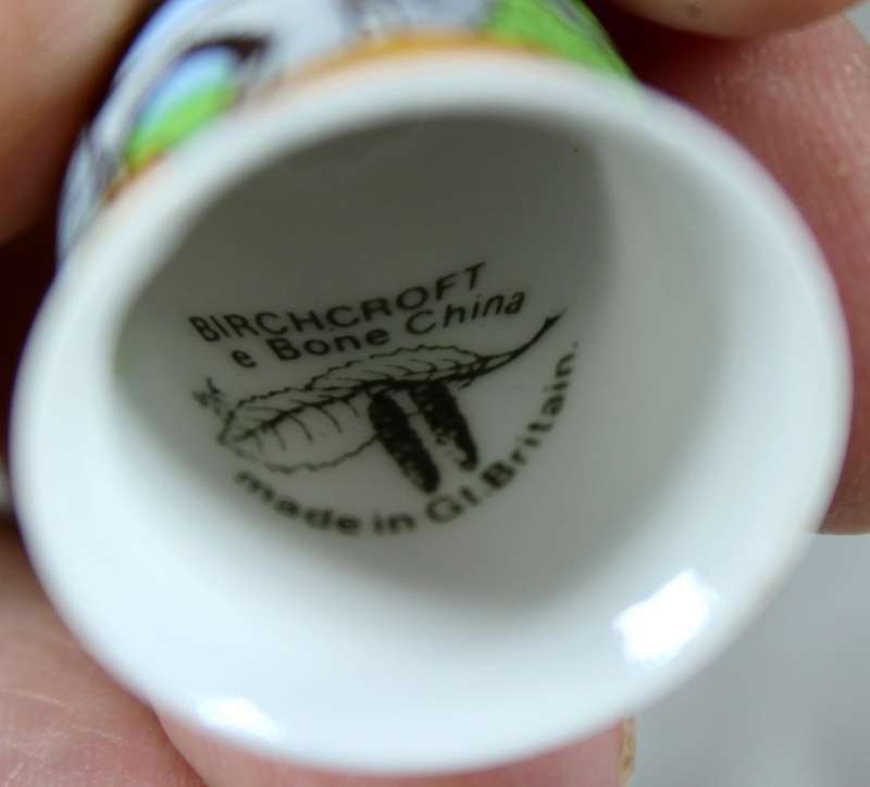 Bone China thimble - Devils Bridge