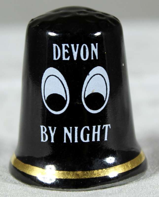 Bone China thimble - Devon by night
