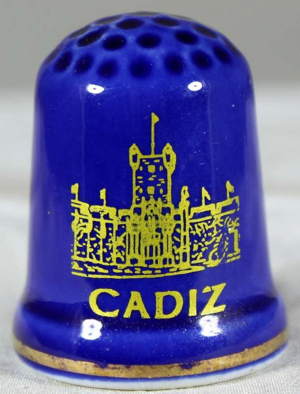 Bone China thimble - Cadiz